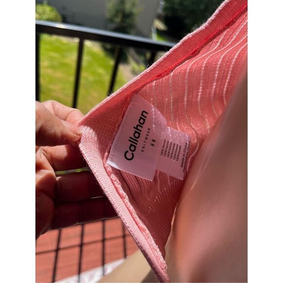 Callahan Knitwear Greta Halter in Gossamer Pink - Picture 9 of 12